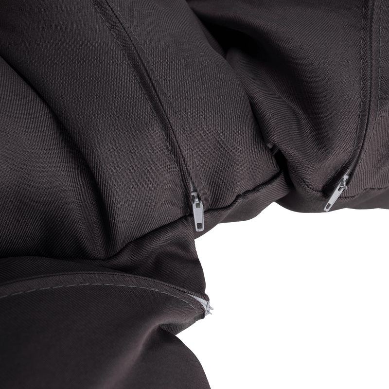 Függő dupla fotel, fekete/szürke/sötétszürke, DAKAN NEW