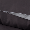 Függő dupla fotel, fekete/szürke/sötétszürke, DAKAN NEW