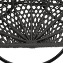 Függő dupla fotel, fekete/szürke/sötétszürke, DAKAN NEW