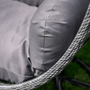 Függő dupla fotel, fekete/szürke/sötétszürke, DAKAN NEW