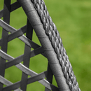 Függő dupla fotel, fekete/szürke/sötétszürke, DAKAN NEW