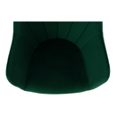 Forgószék, Velvet szövet, smaragd/bükk, DALIO