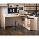 Íróasztal, sonona tölgy/fehér, DALTON 2 NEW VE 02