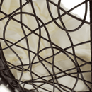 Függő dupla fotel, réz/barna/bézs, DALVEA 2 NEW