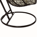 Függő dupla fotel, barna/bézs, DALVEA 2 NEW