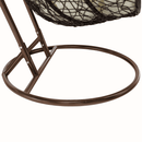 Függő dupla fotel, réz/barna/bézs, DALVEA 2 NEW