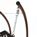 Függő dupla fotel, réz/barna/bézs, DALVEA 2 NEW