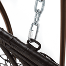 Függő dupla fotel, réz/barna/bézs, DALVEA 2 NEW