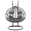 Függő dupla fotel, szürke, DALVEA 2 NEW