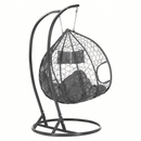 Függő dupla fotel, szürke, DALVEA 2 NEW