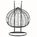 Függő dupla fotel, szürke, DALVEA 2 NEW