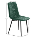 Étkezőszék, smaragd Velvet szövet/fém, DAMIA TYP 2