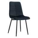 Étkezőszék, fekete Velvet szövet/fém, DAMIA TYP 1