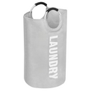 Szövet szennyestartó kosár, szürke, DARILO