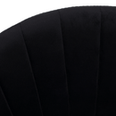 Design étkezőszék, fekete Velvet szövet/gold króm arany, DASMIN TYP 1