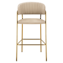 Design bárszék, bézs Velvet szövet/gold króm arany, DASMIN NEW TYP 2