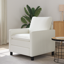 vidaXL Kanapé Krémszínű 76 x 81 x 87,5 cm Poliészter