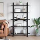 vidaXL Könyvespolc Fekete tölgy 100 x 33,5 x 178 cm Faanyag