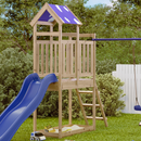 vidaXL Játék Torny Barna 52,5 x 110,5 x 215 cm Szilárd Impregnált Fa