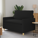 vidaXL Kanapé Fekete 126 x 81 x 87,5 cm Szövet