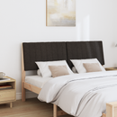 vidaXL Kárpitozott fejtámla Fekete 160 cm Tömör fenyőfa