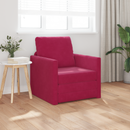 vidaXL Kanapéágy Bordó 74 x 77 x 81 cm Bársony