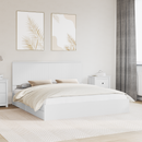 vidaXL Tárolós Ágy fejtámlával fiókkal Fehér 180 x 200 cm Faanyag