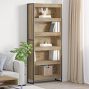 vidaXL Könyvespolc 2 pcs Művészi tölgy 80 x 30 x 189,5 cm Faanyag