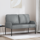 vidaXL Kanapék párnával 110cm Világosszürke Furnér