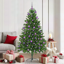 vidaXL Karácsonyfa 300 LED-del állvánnyal Zöld 180 cm PE
