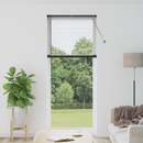 vidaXL Zsalugáter Redőnyök Fekete 220 x 85 cm Alumínium
