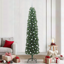 vidaXL Mű karácsonyfa 300 LED-del Zöld 240 cm PVC, acél és műanyag