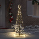 vidaXL LED Karácsonyi Fenyő 390 LED-del Meleg fehér 250 cm Vas