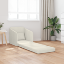 vidaXL Kanapéágy Krém 65 x 80 x 83 cm Bársony