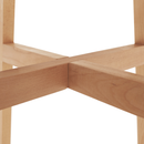 Étkezőasztal, fehér/természetes fa, 80x80 cm, DEJAN 3 NEW