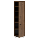 Szekrény, bolzano tölgy/fekete, jobbos, DELIS V2