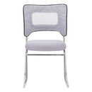 Rakásolható szék, szürke/króm, DELOS