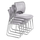 Rakásolható szék, szürke/króm, DELOS
