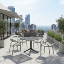 Kerti asztal, fekete, DENTON NEW