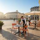 Kerti asztal, fekete, DENTON NEW