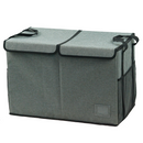 Összecsukható tároló doboz, szürke/fekete, DETER
