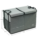 Összecsukható tároló doboz, szürke/fekete, DETER