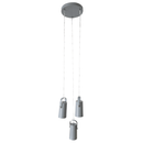 Függőlámpa, szürke/fém, DEVAN