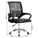 Irodai szék, fekete/fekete, DEX 4 NEW