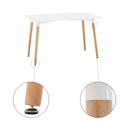 Étkezőasztal, fehér/bükk, 120x80 cm, DIDIER 5 NEW