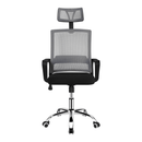 Irodai szék, világosszürke/fekete, DIKAN