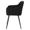 Dizájnos fotel, fekete, TOPAZ