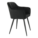 Dizájnos fotel, fekete, TOPAZ
