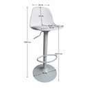 Bárszék, fehér, DOBBY NEW