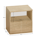 Éjjeliszekrény, sonoma tölgy, DOLI